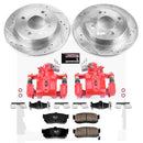 PowerStop Z23 Daily Driver Carbon-Fiber Ceramic Pads Drilled & Slotted Rotor & C
