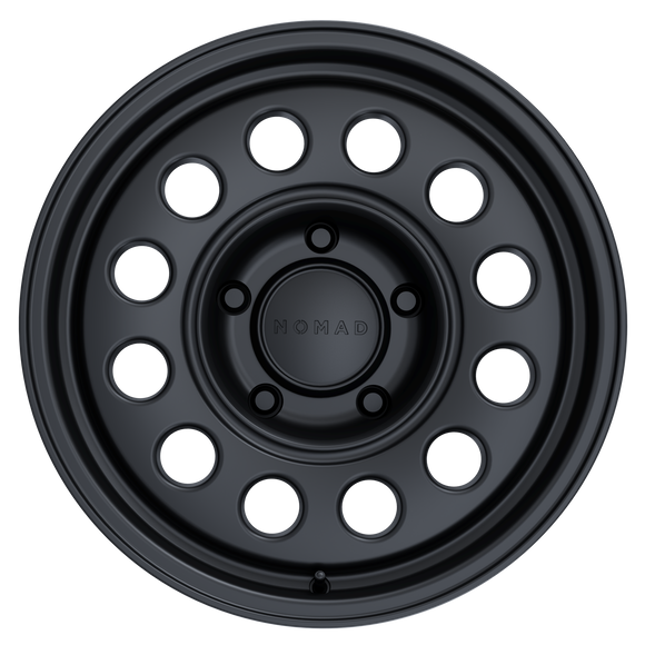 16x8 Nomad N501SB Convoy Satin Black 6x139.7 ET-10 CB106.1 Wheel
