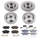 PowerStop OE Stock Replacement Low-Dust Ceramic Brake Pad and Rotor Kit