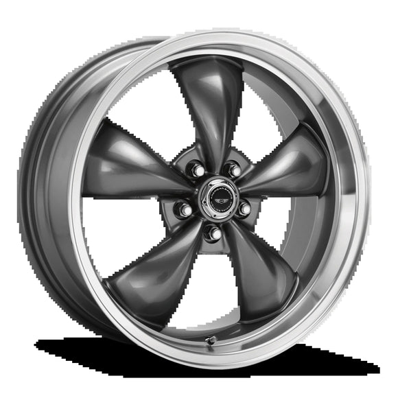 18x8 American Racing Torq Thrust M Anthracite Wheel 5x114.3 18-8 5-114.3