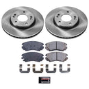 PowerStop OE Stock Replacement Low-Dust Ceramic Brake Pad and Rotor Kit