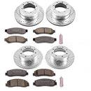 PowerStop Z36 Carbon-Fiber Ceramic Brake Pad with Drilled and Slotted Rotor Kit
