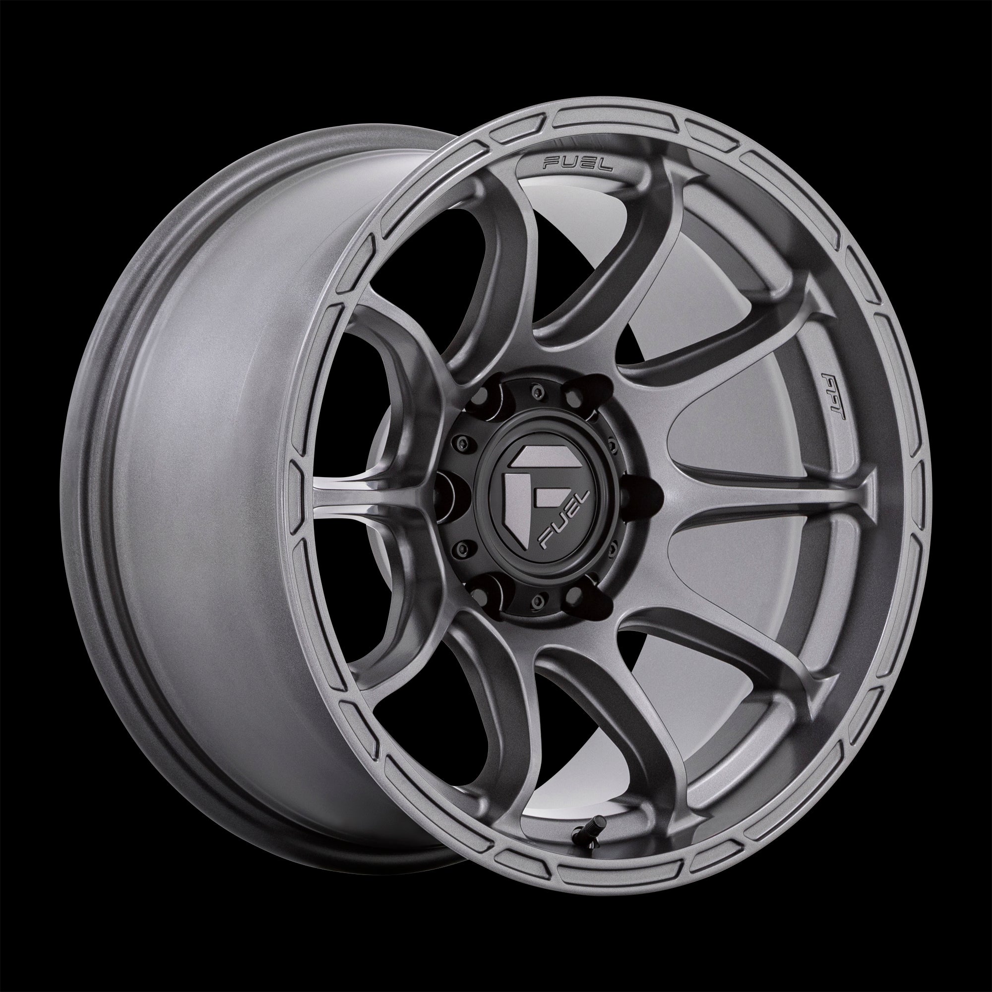 17X9 Fuel D793 Variant Matte Gunmetal 5X127 ET1 wheel/rim