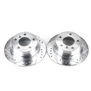 PowerStop Evolution Drilled And Slotted Rotors Pair Rear For BMW Z3