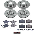 PowerStop OE Stock Replacement Low-Dust Ceramic Brake Pad and Rotor Kit