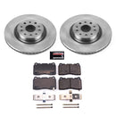 PowerStop OE Stock Replacement Low-Dust Ceramic Brake Pad and Rotor Kit