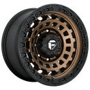 20x9 Fuel Off-Road D634 Zephyr Matte Bronze Black Bead Ring 5x127 ET20 Wheel
