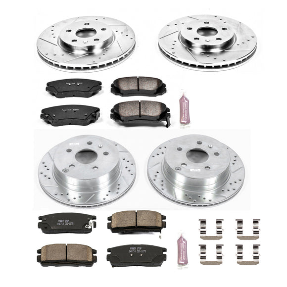 PowerStop Z23 Daily Driver Carbon-Fiber Ceramic Brake Pad and Drilled & Slotted