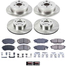 PowerStop OE Stock Replacement Low-Dust Ceramic Brake Pad and Rotor Kit