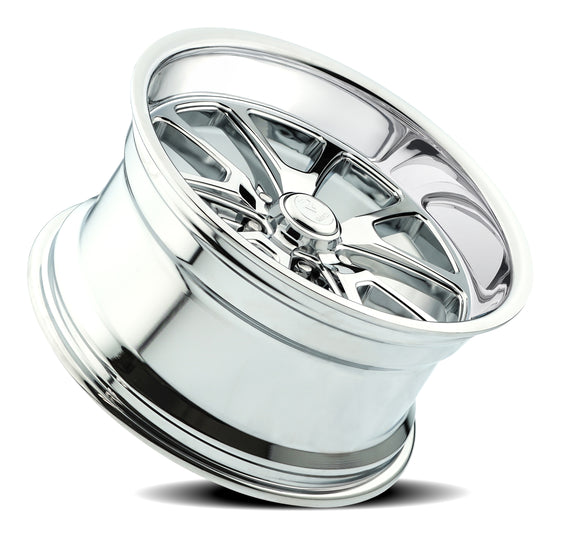 17x9.5 Resto Laguna Milled Window Chrome Plated 5x127 ET1 CB78.10 Wheel Rim