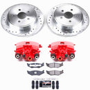 PowerStop Z23 Daily Driver Carbon-Fiber Ceramic Pads Drilled & Slotted Rotor & C