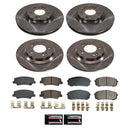 PowerStop OE Stock Replacement Low-Dust Ceramic Brake Pad and Rotor Kit