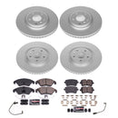 PowerStop Genuine Geomet Coated Rotor and Carbon-Fiber Ceramic Brake Pad Kit