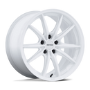 18x9.5 Motegi MR162 Zentoku Gloss White 5x120 ET42 CB74.1 Wheel Rim
