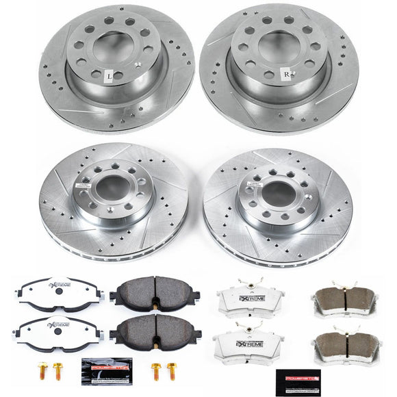 PowerStop Z26 Street Performance Ceramic Brake Pad and Drilled & Slotted Rotor K