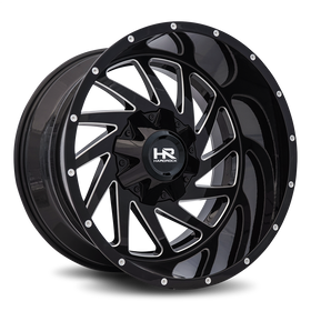 20x12 Hardrock Crusher Gloss Black Milled 6x135/139.7 ET-44 wheel/rim