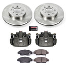 PowerStop OE Stock Replacement Low-Dust Ceramic Brake Pad, Rotor and Caliper Kit