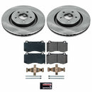 PowerStop OE Stock Replacement Low-Dust Ceramic Brake Pad and Rotor Kit