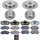 PowerStop OE Stock Replacement Low-Dust Ceramic Brake Pad, Rotor and Caliper Kit