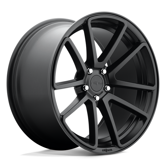 18X8.5 Rotiform R122 SPF Matte Black 5X112 ET35 wheel/rim