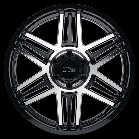 17x9 Ion 147 Black Machined 8x170 ET0 CB125.2 Wheel Rim
