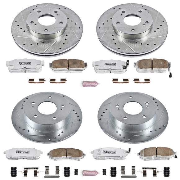 PowerStop Z26 Street Performance Ceramic Brake Pad and Drilled & Slotted Rotor K