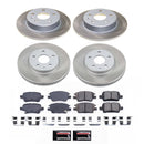 PowerStop Semi-Coated Rotor and Low-Dust Ceramic Brake Pad Kit