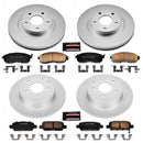PowerStop Genuine Geomet Coated Rotor and Low-Dust Ceramic Brake Pad Kit
