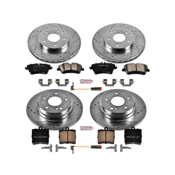 PowerStop Z23 Daily Driver Carbon-Fiber Ceramic Brake Pad and Drilled & Slotted