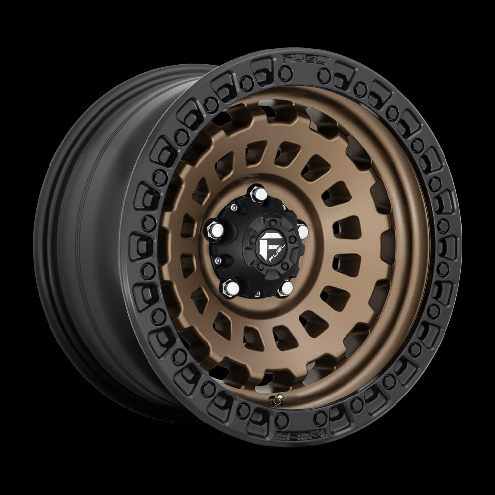 17X9 Fuel D634 Zephyr Matte Bronze Black Bead Ring 5X127 ET-12 wheel/rim