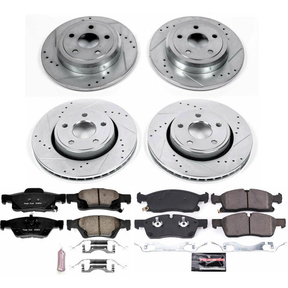 PowerStop Z23 Daily Driver Carbon-Fiber Ceramic Brake Pad and Drilled & Slotted
