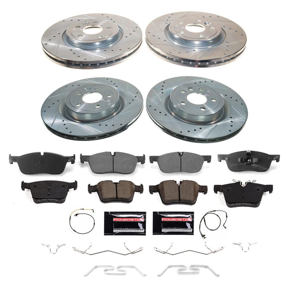 PowerStop Z23 Daily Driver Carbon-Fiber Ceramic Brake Pad and Drilled & Slotted