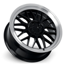 18x8 Katana KR06 Glossy Black Machined Lip Wheel 5x120 ET40 CB72.56