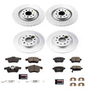 PowerStop Genuine Geomet Coated Rotor and Carbon-Fiber Ceramic Brake Pad Kit