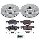 PowerStop OE Stock Replacement Low-Dust Ceramic Brake Pad and Rotor Kit