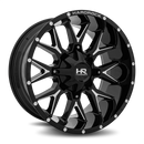 20x10 Hardrock Affliction Gloss Black Milled 5x127/139.7 ET-19 wheel/rim