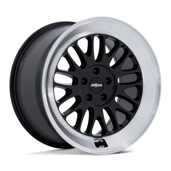 18x10.5 Rotiform RC214 SCP Gloss Black Diamond Cut Lip 5x120 ET35 Wheel