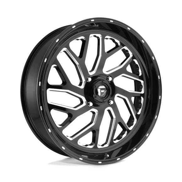 24X7 Fuel UTV D581 Triton Gloss Black Milled 4X137 ET13 wheel/rim