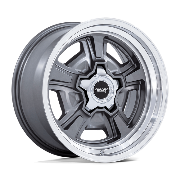 18X8 American Racing Vintage VN517 Marauder Anthracite 5x139.7 ET0 Wheel Rim