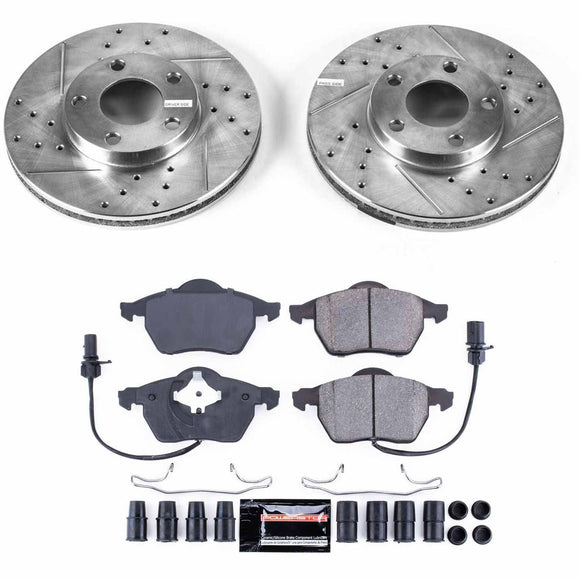 PowerStop Z23 Daily Driver Carbon-Fiber Ceramic Brake Pad and Drilled & Slotted