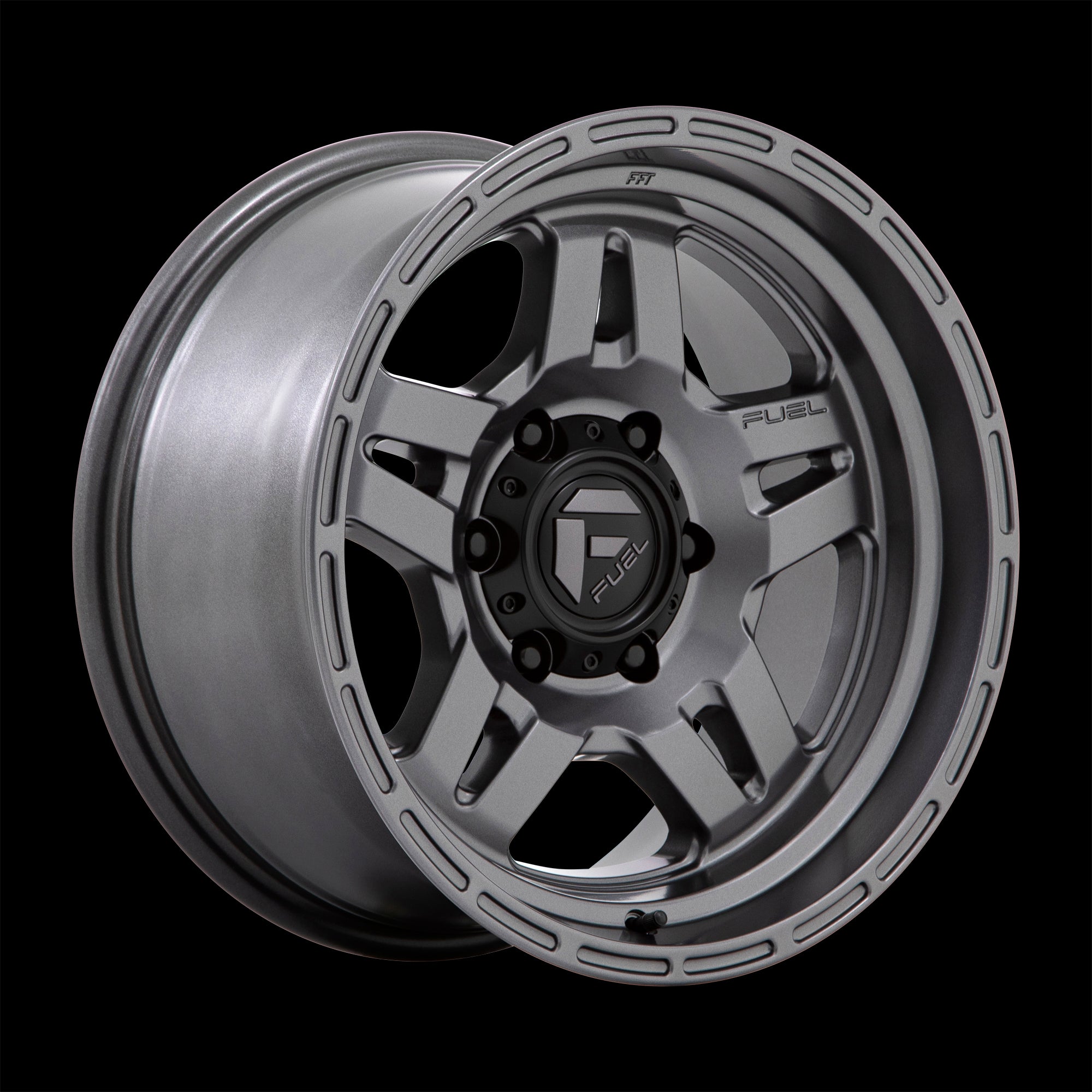 17X8.5 Fuel D801 OXIDE Matte Gunmetal 5X127 ET-10 wheel/rim