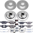PowerStop Genuine Geomet Coated Rotor and Carbon-Fiber Ceramic Brake Pad Kit