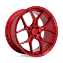 20X9 Asanti Black ABL-37 MOnarch Candy Red 5X112 ET25 Wheel Rim-2