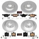 PowerStop Genuine Geomet Coated Rotor and Carbon-Fiber Ceramic Brake Pad Kit