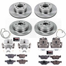 PowerStop OE Stock Replacement Low-Dust Ceramic Brake Pad, Rotor and Caliper Kit