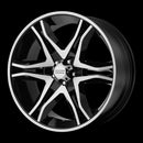 20x8.5 American Racing Mainline Black Wheel/Rim 5x114.3 20-8.5 5-114.3-3