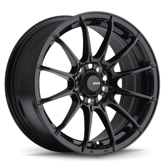 15x7 Konig Dial In Gloss Black 4x100 ET35 Wheel Rim