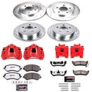 PowerStop Z36 Truck and SUV Ceramic Brake Pad, Drilled & Slotted Rotor, and Cali