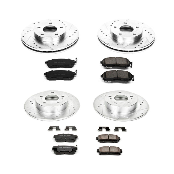 PowerStop Z23 Daily Driver Carbon-Fiber Ceramic Brake Pad and Drilled & Slotted
