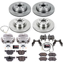 PowerStop OE Stock Replacement Low-Dust Ceramic Brake Pad, Rotor and Caliper Kit